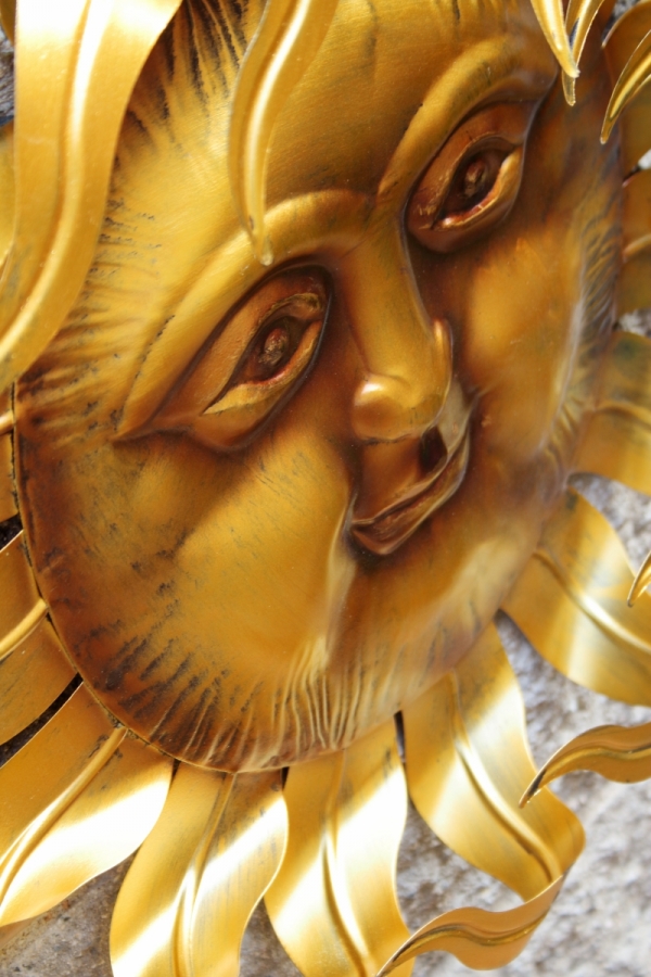 Nástenná dekorácia na stenu slnko 63,5x12,7x43cm