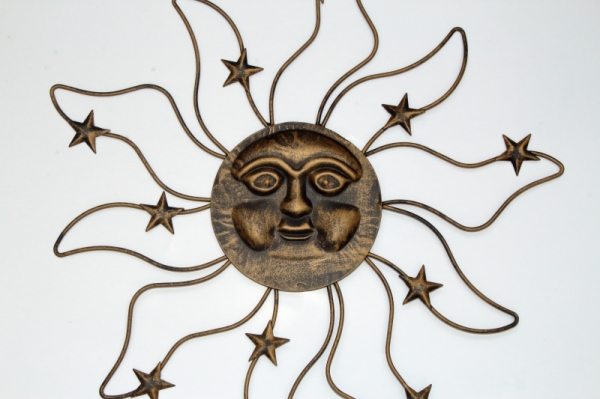 Nástenná dekorácia slnko 38x1x40cm