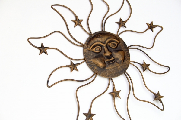 Nástenná dekorácia slnko 38x1x40cm