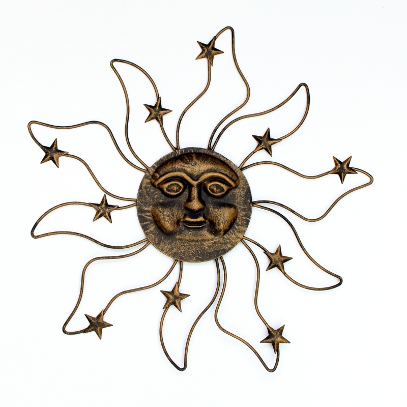 Nástenná dekorácia slnko 38x1x40cm