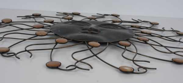 Nástenná dekorácia slnka s kameňmi 60cm