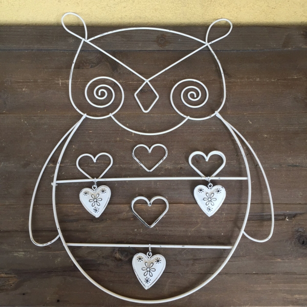 Nástenná dekorácia sova 30x41cm - vyradené