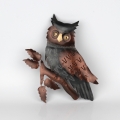 Nástenná dekorácia sova 30cm
