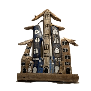 Nástenná dekorácia z náplavového dreva 35 x 30cm