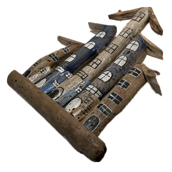 Nástenná dekorácia z náplavového dreva 35 x 30cm