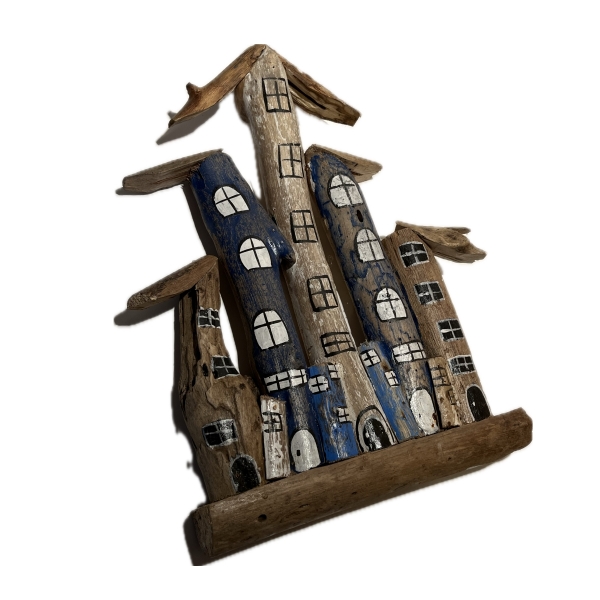 Nástenná dekorácia z náplavového dreva 35 x 30cm