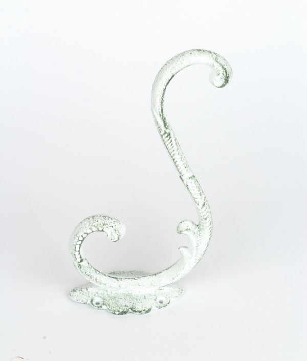 Nástenná konzola retro liatina biela 19,5x12,3x3,8cm