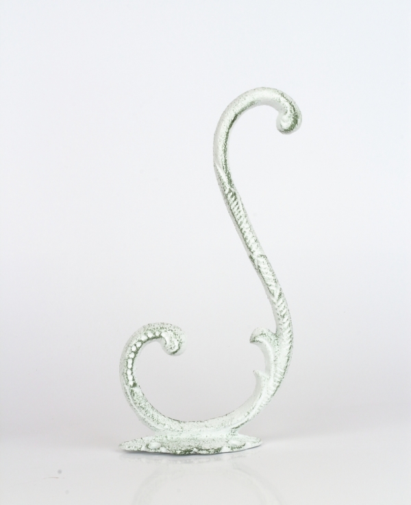 Nástenná konzola retro liatina biela 19,5x12,3x3,8cm