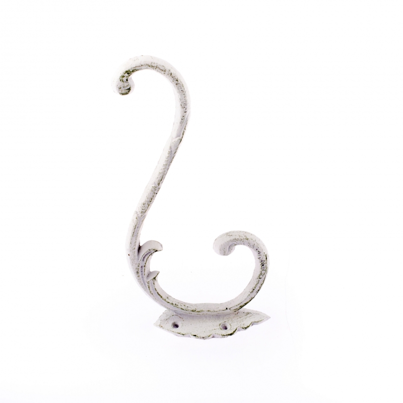 Nástenná konzola retro liatina biela 19,5x12,3x3,8cm