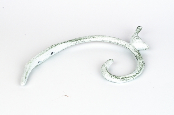 Nástenná konzola s vtáčikom biela 14x21x2cm 