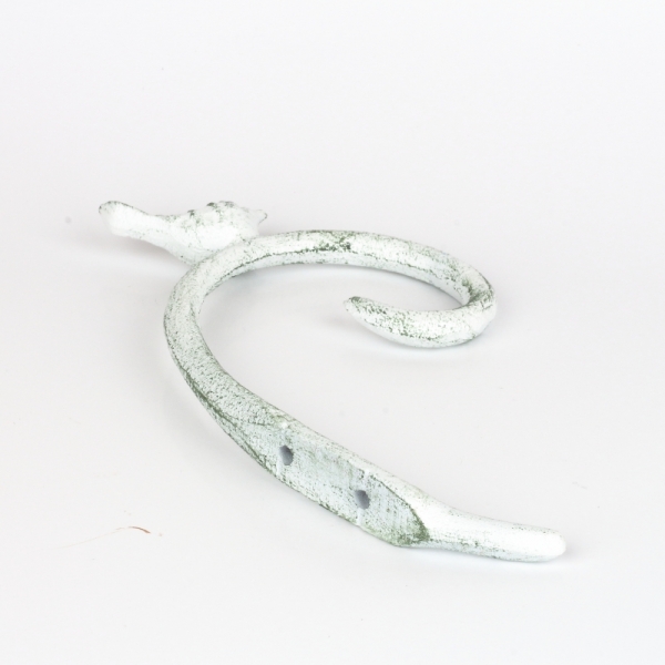 Nástenná konzola s vtáčikom biela 14x21x2cm 