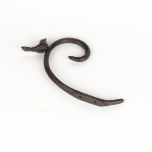 Nástenná konzola s vtáčikom tmavá 14x21x2cm