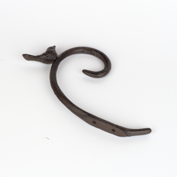 Nástenná konzola s vtáčikom tmavá 14x21x2cm