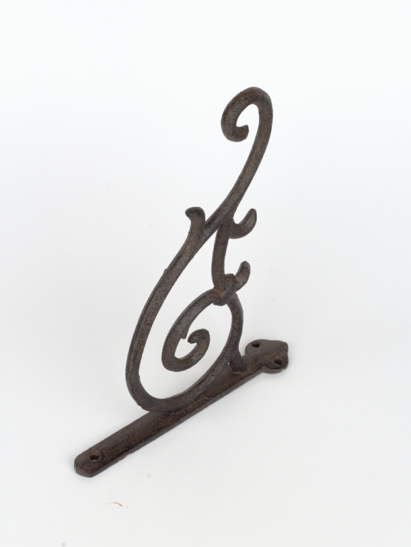 Nástenná konzola zdobená liatina 23x18,5x3cm