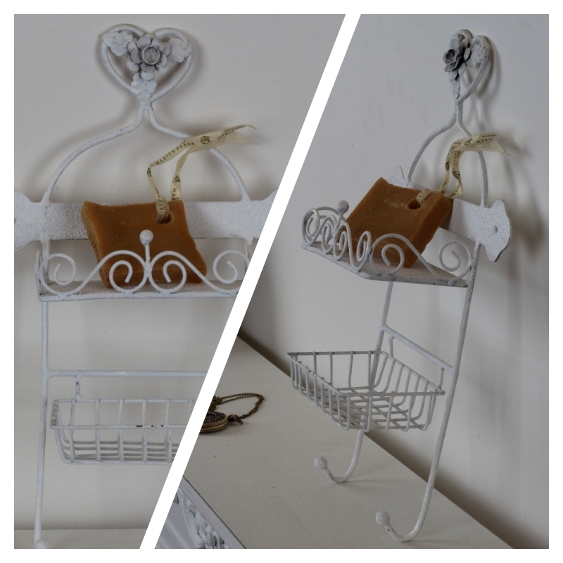 Nástenná mydelnička a vešiak 33cm