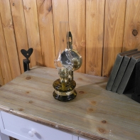 Nástenná petrolejová lampa so zrkadlom 30cm