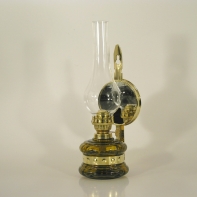 Nástenná petrolejová lampa so zrkadlom 30cm