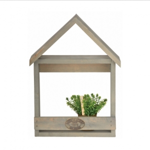 Nástenná polica na kvety domček 29x41cm