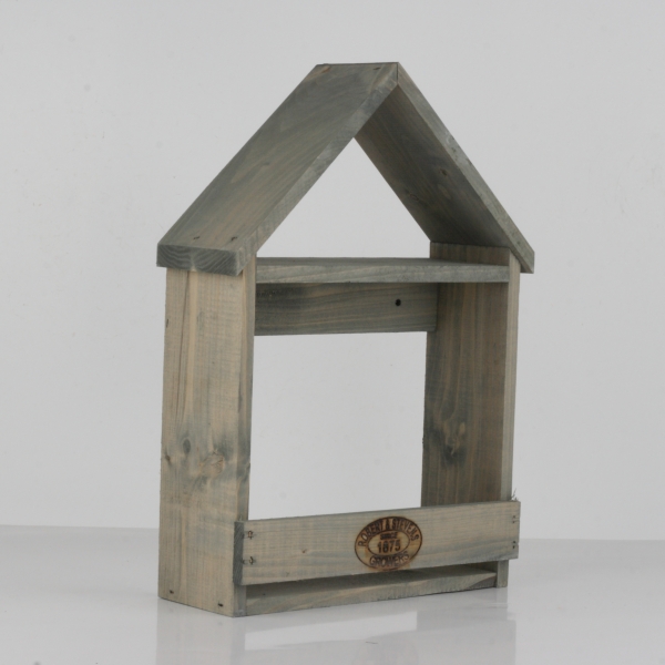 Nástenná polica na kvety domček 29x41cm