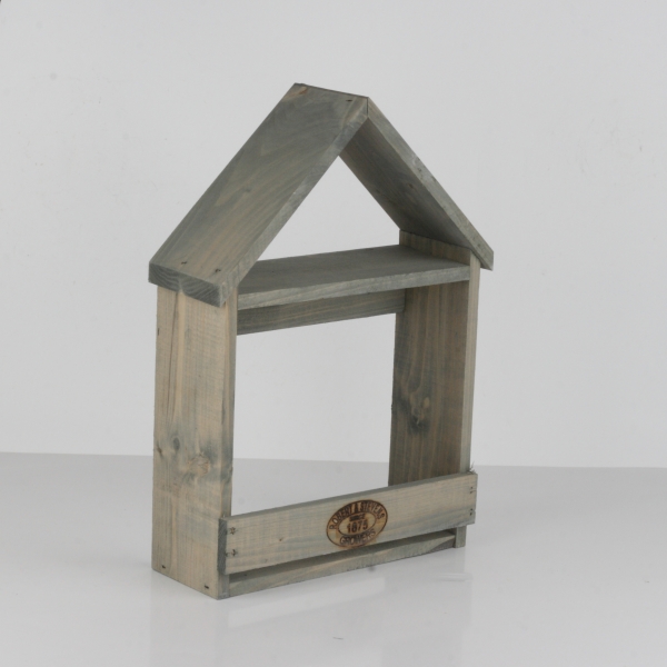 Nástenná polica na kvety domček 29x41cm