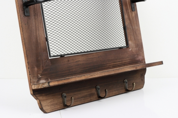 Nástenná polica v rustikálnom štýle 50x9x59cm