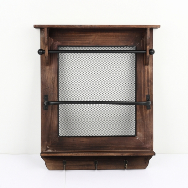 Nástenná polica v rustikálnom štýle 50x9x59cm