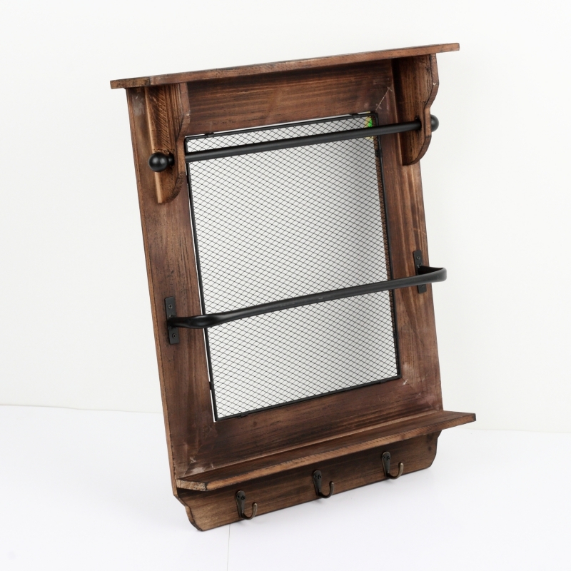 Nástenná polica v rustikálnom štýle 50x9x59cm