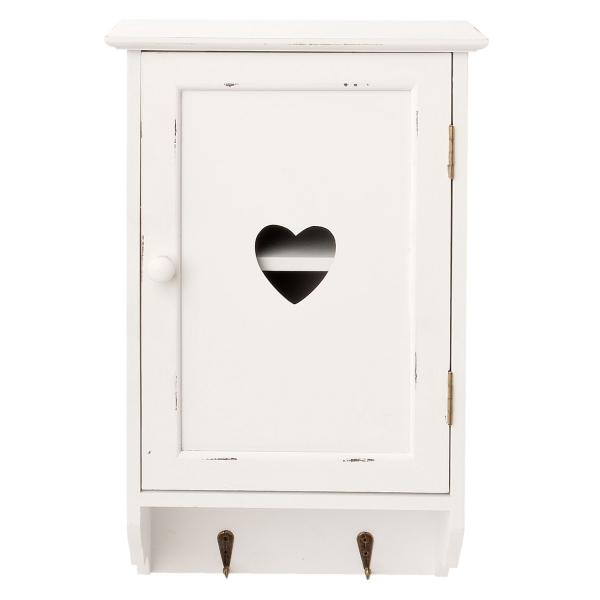 Nástenná skrinka s 2 háčikmi 23x40x11cm