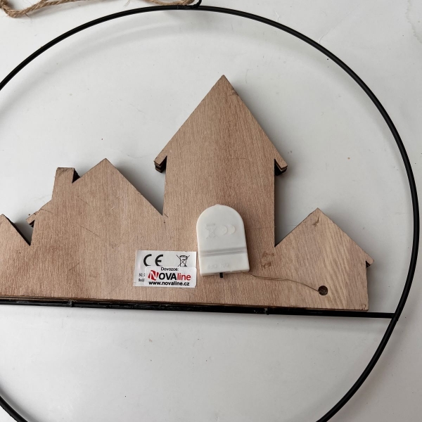 Nástenná svietiaca dekorácia LunaGlow 25 x 25 x 2 cm