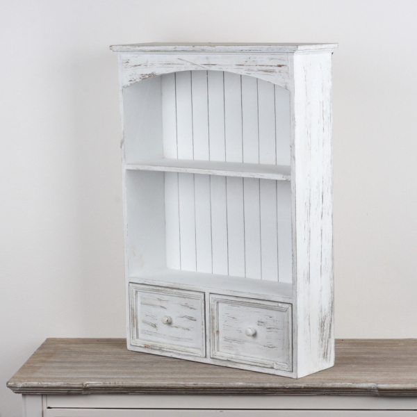 Nástenná vintage skrinka s šuplíky 67x45x13cm