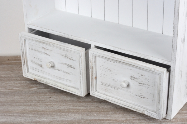 Nástenná vintage skrinka s šuplíky 67x45x13cm