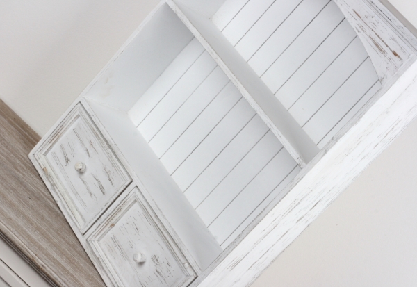 Nástenná vintage skrinka s šuplíky 67x45x13cm