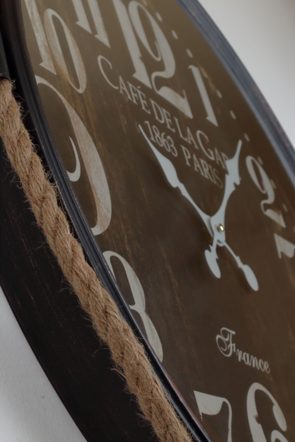 Nástenné hodiny 64x68cm hnedé