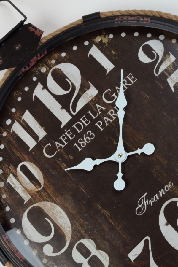 Nástenné hodiny 64x68cm hnedé