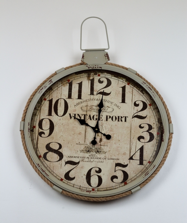 Nástenné hodiny 64x68cm šedé