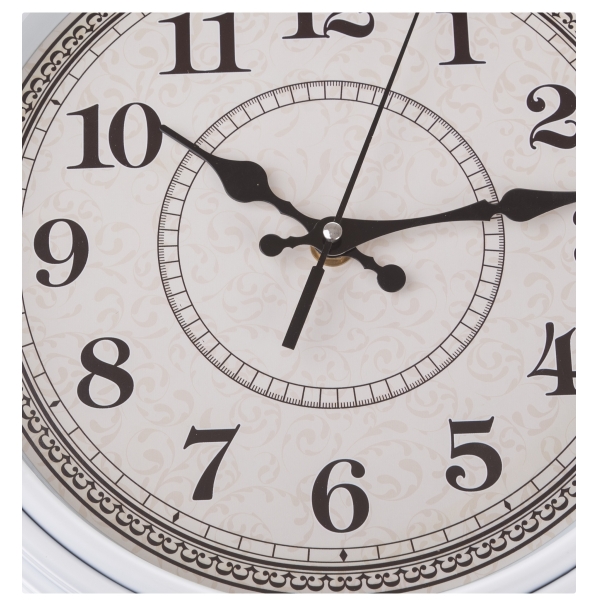 Nástenné hodiny biele 31x5cm