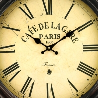 Nástenné hodiny CAFÉ DE LA GARE 47cm