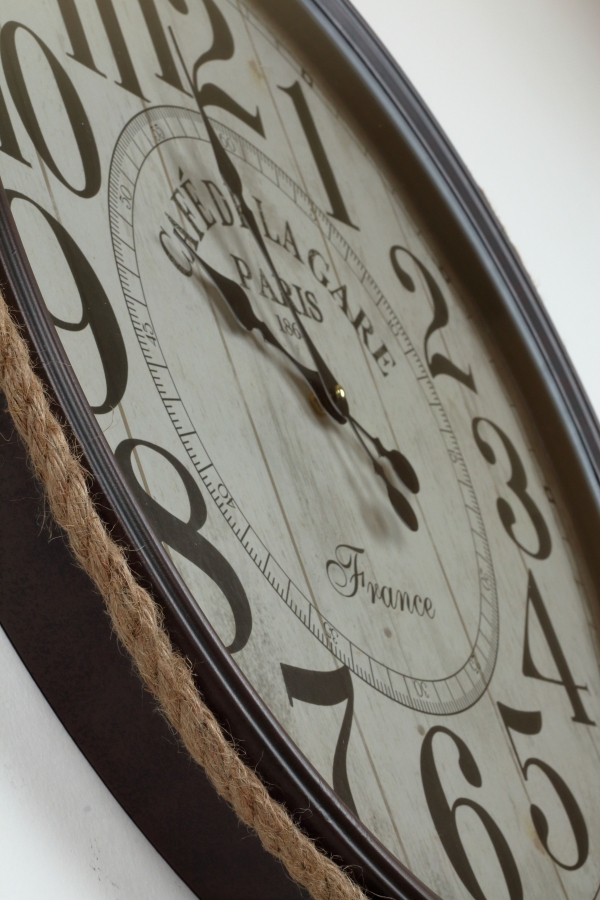 Nástenné hodiny CAFÉ DE LA GARE  64x68cm