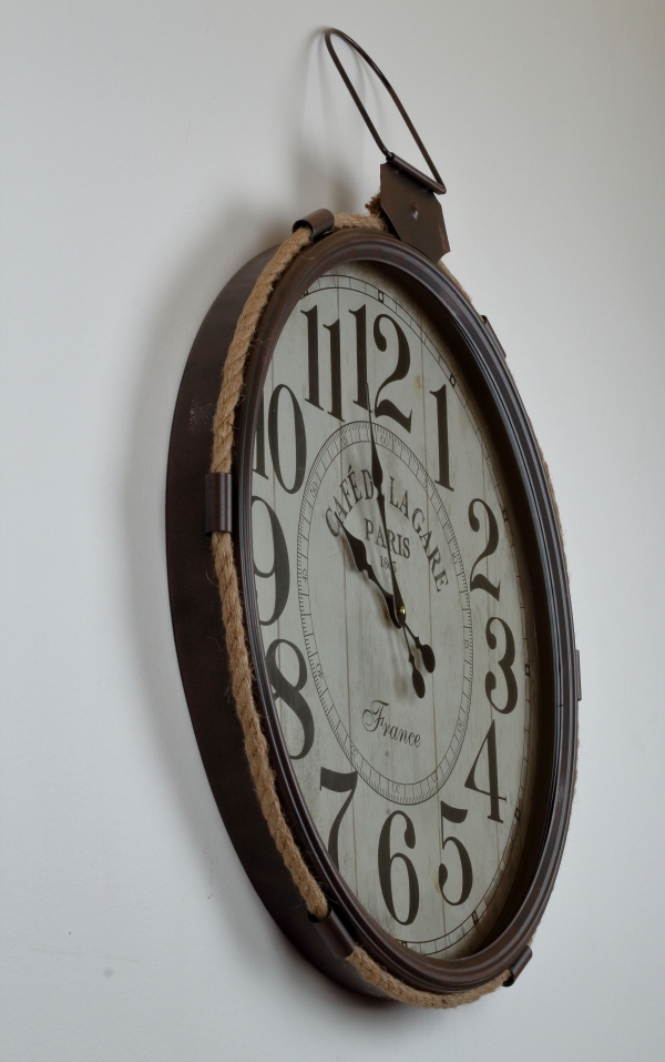 Nástenné hodiny CAFÉ DE LA GARE  64x68cm