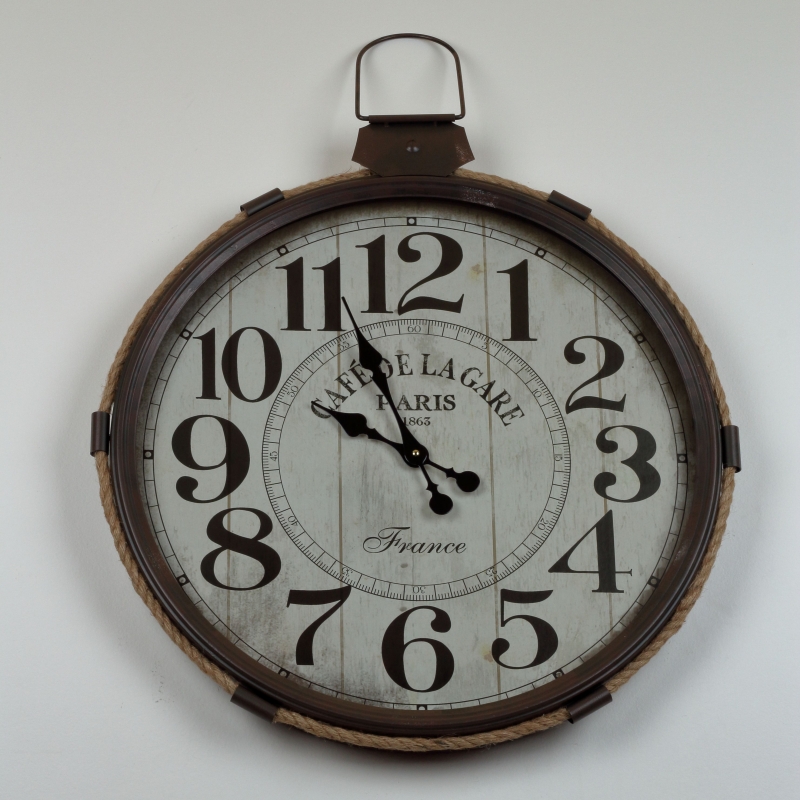 Nástenné hodiny CAFÉ DE LA GARE  64x68cm