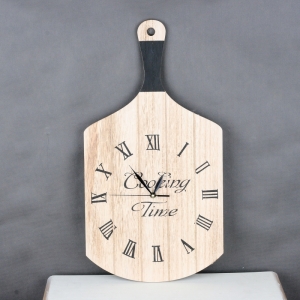 Nástenné hodiny do kuchyne doštička 57x30cm