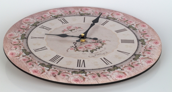 Nástenné hodiny do kuchyne ruže 34cm