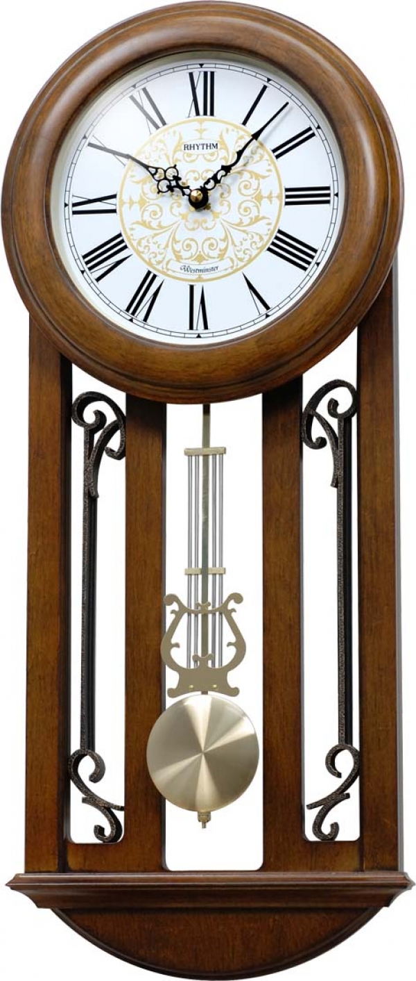 Nástenné hodiny drevené 25,8x7,5x61,3cm