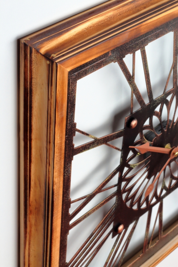 Nástenné hodiny drevené 50x50cm