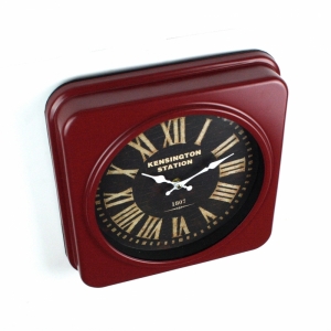 Kovové hodiny v pánskom štýle 35x35cm