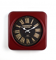 Kovové hodiny v pánskom štýle 35x35cm