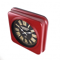 Kovové hodiny v pánskom štýle 35x35cm