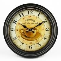 Nástenné hodiny kovové Cappucino 40cm