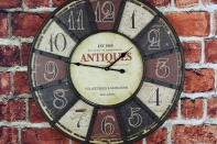 Nástenné hodiny kovové s obručou Antiques 58cm