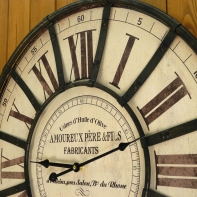 Nástenné hodiny kovové XXL 60cm